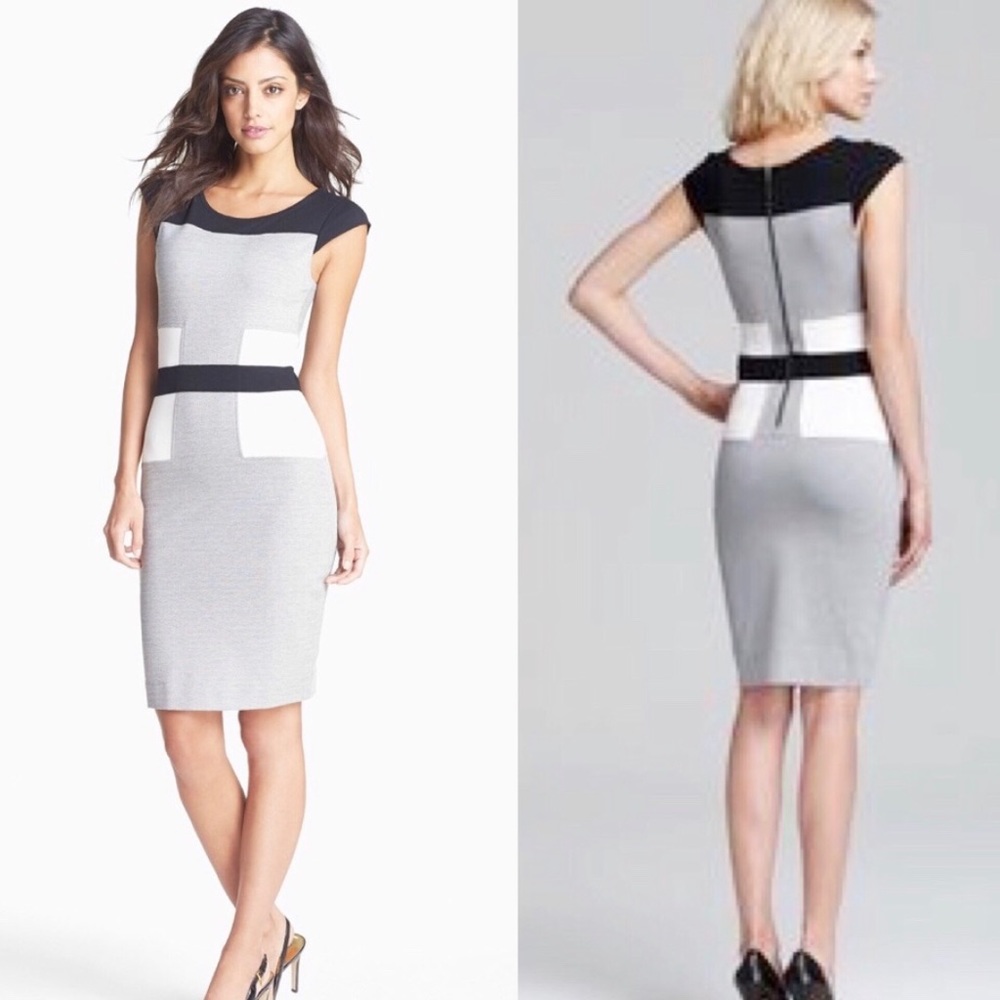 RePosh. Color Block Jersey Dress.